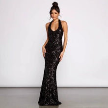 Load image into Gallery viewer, Women Clothing Sexy Hanging Collar Sequ Dress All Matching Formal Dress