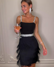 Load image into Gallery viewer, Date Dinner Socialite Sling Tassel Dress
