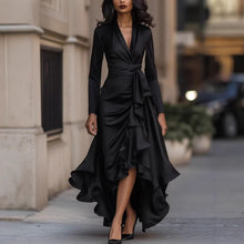 Load image into Gallery viewer, Women Clothing Elegant Ruffled Waist Slimming Maxi Dress Dress