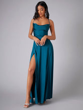 Load image into Gallery viewer, Women Clothing Sexy Slimming Slim Fit Backless Suspenders Waist Tight Formal Dress