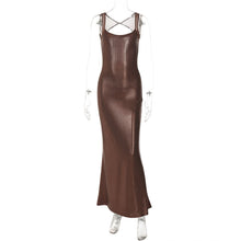 Load image into Gallery viewer, Summer Women Clothing Sexy Backless Mesh Stitching Socialite Slim Dress