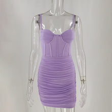 Load image into Gallery viewer, Mesh Summer Backless Design Sling Boning Corset Dress Women Clothing