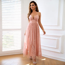 Load image into Gallery viewer, Women Sequin Sexy Mesh Camisole Slim Dress