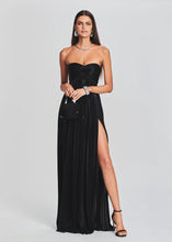 Load image into Gallery viewer, Summer Chest Wrapped Dress Stylish Texture Sexy Slit Women Evening Dresses
