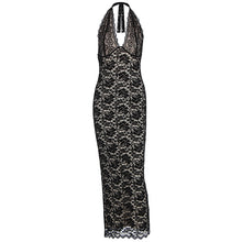Load image into Gallery viewer, Summer Women Clothing Sexy Halter Lace Split Slim Slimming Dress