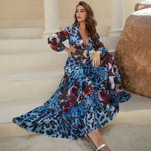 Load image into Gallery viewer, Leopard Print Long Sleeve Dress