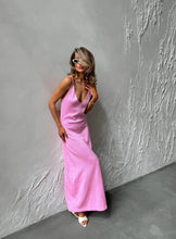 Load image into Gallery viewer, A line Knitted Dress Summer Women Clothing Solid Color Sling One Step Dress Backless Dress