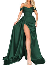 Load image into Gallery viewer, Cocktail High Slit Sexy Host Off Shoulder Slimming Party Evening Dress