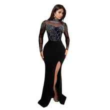 Load image into Gallery viewer, Women Wear Drilling Split Maxi Dress