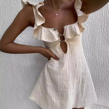 Load image into Gallery viewer, Sexy Ruffled Spaghetti Straps Dress Women