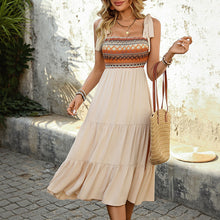 Load image into Gallery viewer, Summer Suspender A Swing Stitching National Dress