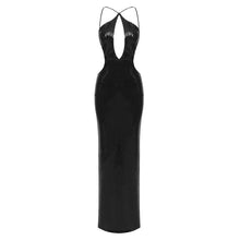 Load image into Gallery viewer, Summer Sexy Nightclub Cutout Halter Backless Sequin Maxi Dress Women Clothing Dress