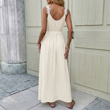 Load image into Gallery viewer, Summer Lightly Mature Cami Dress Solid Color Split Sleeveless Dress