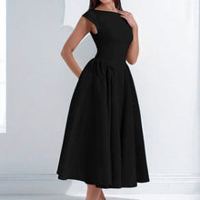 Load image into Gallery viewer, Spring French Sexy Elegant Waist Slimming Sleeveless Back Hollow Out Cutout Dress