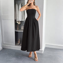 Load image into Gallery viewer, Women Clothing Summer Elegant Tube Top A line Dress