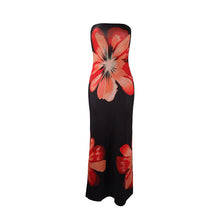 Load image into Gallery viewer, Summer Fashionable Elegant Sexy Bandeau Slim Fit Long Seaside Casual Holiday Dress