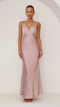 Load image into Gallery viewer, Women Dress Solid Color V neck Slim Fit Sexy Dress Evening Dress