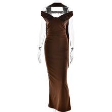 Load image into Gallery viewer, Elegant Tube Top Solid Color Dress Sexy Sleeveless Slim Fit Backless Dress