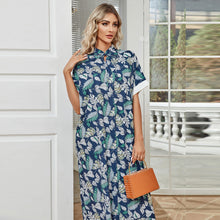 Load image into Gallery viewer, Women Clothing Autumn Middle East Muslim Casual Robe Dress