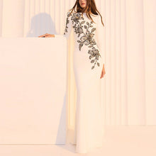 Load image into Gallery viewer, Formal Dress Heavy Industry Embroidered Beads Diamond Embedded Maxi Dress