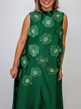 Load image into Gallery viewer, Dress Autumn Winter Heavy Industry Stitching Floral Sleeveless Slim Slimming Textured Dress Women