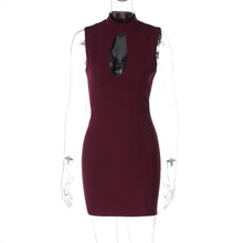 Load image into Gallery viewer, Women Clothing Autumn Winter Sexy Cutout Slim Back Package Hip with a Zipper Dress for Women