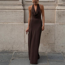 Load image into Gallery viewer, Sexy Halterneck Vest Dress Women Long Backless Party Evening Dress