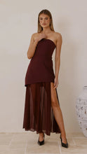 Load image into Gallery viewer, Tube Top Sleeveless Dress Ladies Stitching Mesh Maxi Dress