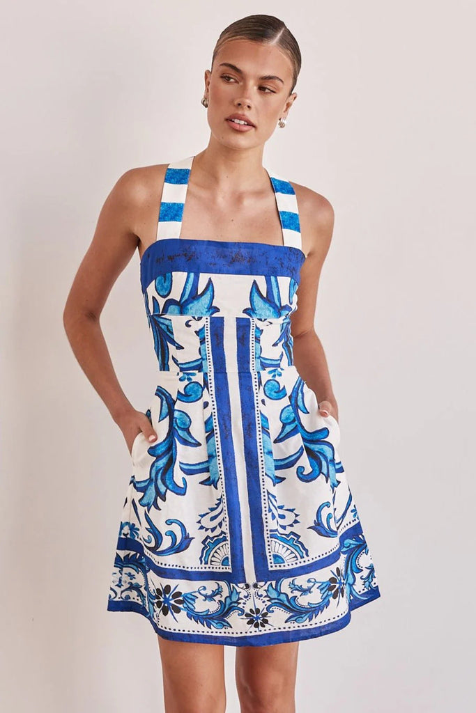 Summer Women Cami Dress Printed Suspender