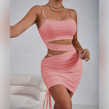 Load image into Gallery viewer, Summer Women Clothes Sexy Hollow Out Cutout out Camisole Pleated Dress