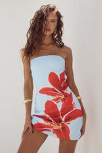 Load image into Gallery viewer, Summer Sexy Women Tube Top Floral Print Slim Sheath Short Dress