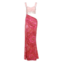 Load image into Gallery viewer, Summer Women Sexy Waist Hollow Out Cutout out Sheath Dress Tassel Cami Dress