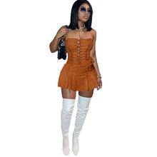 Load image into Gallery viewer, Women Sexy Cutout Eyelet Sleeveless Dress Crisscross