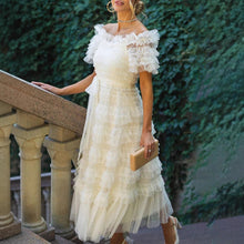 Load image into Gallery viewer, Elegant Waist Tight Lace Maxi Dress Summer High Grade Waist Tight Slimming Dress Women