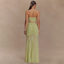 Load image into Gallery viewer, Summer Sleeveless Tube Top Dress Sexy Pleated Hollow Out Cutout Slim Dress for Women