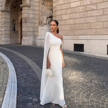 Load image into Gallery viewer, Spring Summer Shoulder Pleated Maxi Dress Holiday Party Women Dress