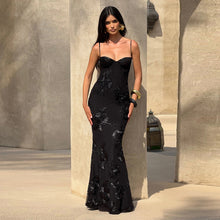 Load image into Gallery viewer, Women Clothing Summer Sexy Slim Fit Slimming Backless Lace up Dress Maxi Dress