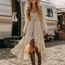 Load image into Gallery viewer, Women Lace Casual Long Sleeve Maxi Dress
