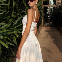 Load image into Gallery viewer, Women Clothing Pleated High Waist Cami Dress off Neck Sleeveless Sexy Dress