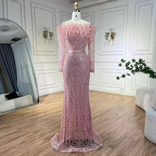 Load image into Gallery viewer, Black off Shoulder Feather Fishtail Gown Entry Lux Elegant Ladies Cocktail Host Evening Dress