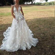 Load image into Gallery viewer, Women Clothing Tutu Lace Bridal Wedding Dress Sexy White Suspender Bridesmaid Dress