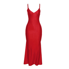 Load image into Gallery viewer, Fall Women Clothing Sexy Sexy Strap Backless Slim Fit Figure Flattering Dress