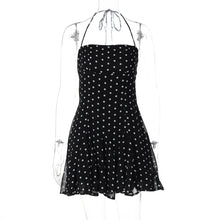 Load image into Gallery viewer, Sweet Little Short Dress Polka Dot Printed Waist Controlled Tube Top Halter Dress