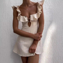 Load image into Gallery viewer, Sexy Ruffled Spaghetti Straps Dress Women