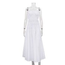 Load image into Gallery viewer, Women Clothing Pleated High Waist Cami Dress off Neck Sleeveless Sexy Dress