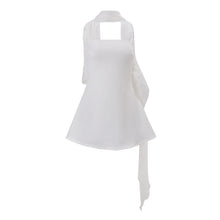 Load image into Gallery viewer, Women Clothing Autumn French Sexy Wind Ribbon Tube Top Solid Color Dress for Women