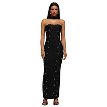 Load image into Gallery viewer, Women Wear Elegant Rhinestone Sheath Tube Top Dress