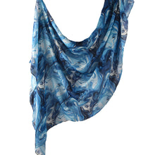 Load image into Gallery viewer, Elegant Watercolor Marble Print Headscarf Hijab (MH178)
