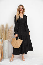 Load image into Gallery viewer, Autumn Winter Solid Color Wide Hem Casual Dress Women Clothing Maxi Dress