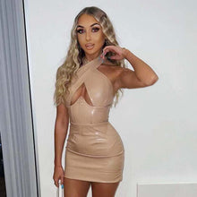 Load image into Gallery viewer, Spring Popular Halter Sexy Topless Slimming Sheath Sleeveless Dress Women Dress